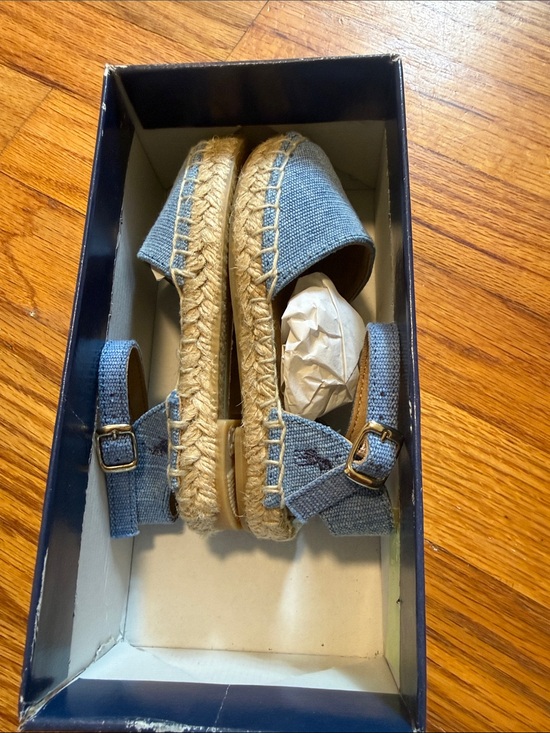 Polo Ralph Lauren Other - Polo by Ralph Lauren Kids Light Blue Espadrille Sandals with Buckle